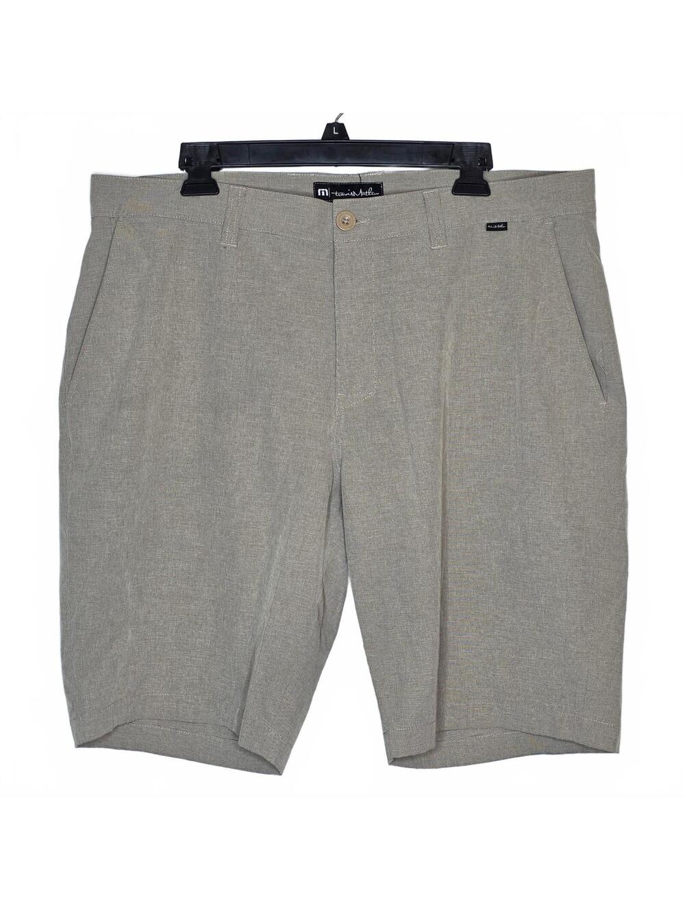 Travis Mathew Khaki Tan Performance Hybrid Short Men's 38